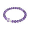 Améthyste | Argent sterling 925 | Bracelet en pierre précieuse Firefly Glass Mushroom